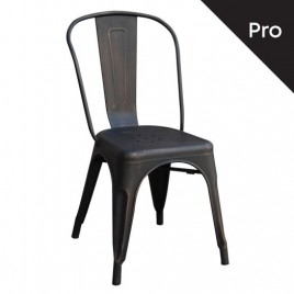 RELIX Καρέκλα-Pro, Μέταλλο Βαφή Antique Black-Ε5191,10-Μέταλλο-1τμχ- 45x51x85cm