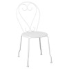 BISTRO Καρέκλα Μέταλλο Βαφή Άσπρο-Ε5182,1-Μέταλλο-1τμχ- 41x48x90cm