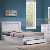 LIFE Κρεβάτι Μονό με Συρτάρι, για Στρώμα 90x200cm, Απόχρωση Άσπρο-ΕΜ3633,1-Paper-1τμχ- 99x207x93cm