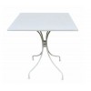 PARK Τραπέζι Μέταλλο Βαφή Άσπρο-Ε5171,1-Μέταλλο-1τμχ- 70x70x71cm