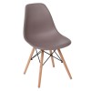 ART Wood Καρέκλα Τραπεζαρίας,  Πόδια Οξιά, Κάθισμα PP Sand Beige - 1 Step K/D - Pro-ΕΜ123,9P-Ξύλο/PP - PC - ABS-4τμχ- 46x53x81cm