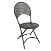 RONDO Καρέκλα Πτυσσόμενη, Μέταλλο Mesh Βαφή Μαύρο-Ε5146-Μέταλλο-2τμχ- 42x54x85cm