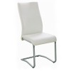 BENSON Καρέκλα Μέταλλο Χρώμιο, PVC Cream-ΕΜ931,1-Μέταλλο/PVC - PU-4τμχ- 43x58x98cm