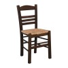 ΣΙΦΝΟΣ Καρέκλα Οξιά Βαφή Εμποτισμού Καρυδί, Κάθισμα Ψάθα-Ρ969,Ε2-Ξύλο/Ψάθα-1τμχ- 41x45x88cm