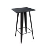RELIX Τραπέζι Bar-Pro, Μέταλλο Βαφή Μαύρο-Ε5203,11-Μέταλλο-1τμχ- 60x60x101cm