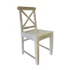 MAISON KIKA Καρέκλα Dining Ξύλo Mango - Antique Άσπρο-ΕΙ916-Ξύλο-2τμχ- 46x50x94cm