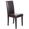 MALEVA-L Καρέκλα PU Καφέ - Wenge-Ε7207-Ξύλο/PVC - PU-2τμχ- 42x56x93cm
