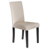 MALEVA-L Καρέκλα PU Ivory - Wenge-Ε7207,1-Ξύλο/PVC - PU-2τμχ- 42x56x93cm