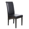 MALEVA-H Καρέκλα PU Καφέ - Wenge-Ε7206-Ξύλο/PVC - PU-2τμχ- 46x61x100cm