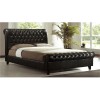 HARMONY Κρεβάτι Διπλό για Στρώμα 160x200cm, PU Σκούρο Καφέ-Ε8052-PU - PVC - Bonded Leather-1τμχ- 169x240x104cm