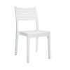 OLIMPIA Καρέκλα Τραπεζαρίας Κήπου Στοιβαζόμενη, PP - UV Protection, Απόχρωση Άσπρο-Ε345,1-PP - PC - ABS-1τμχ- 46x52x86cm