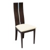 MILENO Καρέκλα Οξιά Καρυδί Burn Beech Ύφασμα Καφέ-Ε7675-Ξύλο/Ύφασμα-2τμχ- 46x47x103cm