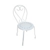 BISTRO Καρέκλα Μέταλλο Βαφή Άσπρο-Ε5182,1-Μέταλλο-1τμχ- 41x48x90cm