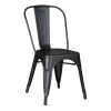 RELIX Καρέκλα-Pro, Μέταλλο Βαφή Μαύρο Matte-Ε5191,1Μ-Μέταλλο-1τμχ- 45x51x85cm
