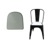 RELIX Κάθισμα Καρέκλας, Pvc Γκρι (Μαγνητικό)-Ε519,3Κ-PU - PVC - Bonded Leather-1τμχ- 30/16x30cm