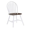 SALLY Καρέκλα Άσπρο - Καρυδί-Ε7080,5-Ξύλο-4τμχ- 44x51x93cm