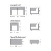 ARIZONA Set Σαλόνι Κήπου ALU: 2Θέσιος +2 Πολυθρόνες +Τραπέζι Wicker Grey Brown- Μαξ.Ανθρακί-Ε6734-Αλουμίνιο/Wicker-1τμχ- Τραπεζάκι+Καναπ.2θέσ+2 Πολυθρ