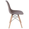 ART Wood Καρέκλα Τραπεζαρίας,  Πόδια Οξιά, Κάθισμα PP Sand Beige - 1 Step K/D - Pro-ΕΜ123,9P-Ξύλο/PP - PC - ABS-4τμχ- 46x53x81cm