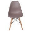 ART Wood Καρέκλα Τραπεζαρίας Κουζίνας Ξύλο - PP Sand Beige-ΕΜ123,9P-Ξύλο/PP - PC - ABS-4τμχ- 46x53x81cm