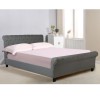 HARMONY Κρεβάτι Διπλό για Στρώμα 160x200cm, Ύφασμα Γκρι-Ε8052,4-Ύφασμα-1τμχ- 169x240x104cm