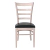 NATURALE Καρέκλα White Wash, Pu Μαύρο-Ε7052-Ξύλο/PVC - PU-2τμχ- 42x50x91cm