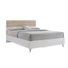 ALIDA Κρεβάτι Διπλό για Στρώμα 160x200cm, Απόχρωση Sonoma - Άσπρο-Ε7349,2-Paper-1τμχ- 167x203x100cm