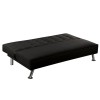 EUROPA Καναπές - Κρεβάτι Σαλονιού Καθιστικού, Ύφασμα Μαύρο-Ε9689,3-Ύφασμα-1τμχ- 176x82x80cm Bed:176x102x40cm
