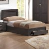 LIFE Κρεβάτι Μονό με Συρτάρι, για Στρώμα 90x190cm, Απόχρωση Zebrano-ΕΜ3635-Paper-1τμχ- 99x196x93cm