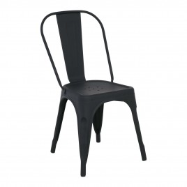 RELIX Καρέκλα, Μέταλλο Βαφή Μαύρο Extra Matte-Ε5191,1ΜW-Μέταλλο-1τμχ- 44x49x84cm