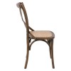 DESTINY Καρέκλα Τραπεζαρίας Οξιά Καρυδί, Κάθισμα Ψάθα, Στοιβαζόμενη-Ε7020,2-Ξύλο-1τμχ- 48x52x89cm