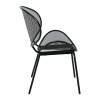 OLIVER Καρέκλα K/D Κήπου Βεράντας, Μέταλλο Βαφή Μαύρο-Ε528,1-Μέταλλο-1τμχ- 65x61x86cm