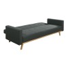 CARLOS Καναπές - Κρεβάτι Σαλονιού Καθιστικού, Ύφασμα Σκούρο Γκρι-Ε9922,1-Ύφασμα-1τμχ- 200x94x83cm Bed:180x109x40cm