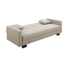 KELSO Καναπές - Κρεβάτι με Αποθηκευτικό Χώρο, 3Θέσιος, Ύφασμα Cappuccino-Ε9928,3-Ύφασμα-1τμχ- 197x81x80cm Bed:176x105x38cm