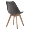 MARTIN Καρέκλα Τραπεζαρίας Metal Cross Ξύλο, PP Sand Beige, Αμοντάριστη Ταπετσαρία-ΕΜ136,90W-Ξύλο/PP - PC - ABS-4τμχ- 48x56x82cm