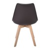 MARTIN STRIPE Καρέκλα Ξύλινο Πόδι, PP Καφέ-ΕΜ136,01S-Ξύλο/PP - PC - ABS-4τμχ- 49x56x82cm