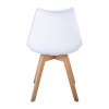 MARTIN STRIPE Καρέκλα Ξύλινο Πόδι, PP Άσπρο-ΕΜ136,14S-Ξύλο/PP - PC - ABS-4τμχ- 49x56x82cm