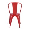 RELIX Καρέκλα, Μέταλλο Βαφή Κόκκινο Matte-Ε5191,2MW-Μέταλλο-1τμχ- 44x49x84cm