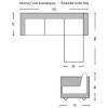 ALAN Καναπές Σαλονιού - Καθιστικού Γωνία Αναστρέψιμος Ύφασμα Βεραμάν-Ε9690,2-Ύφασμα-1τμχ- 182x158x78cm H.86cm