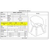 OPTIM Πολυθρόνα Ξύλινο Πόδι Οξιά Φυσικό, PP Άσπρο-ΕΜ140,1-Ξύλο/PP - PC - ABS-4τμχ- 54x51x79cm