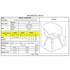 OPTIM Πολυθρόνα Ξύλινο Πόδι Οξιά Φυσικό, PP Sand Beige-ΕΜ140,3-Ξύλο/PP - PC - ABS-4τμχ- 54x51x79cm