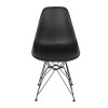 ART Καρέκλα Τραπεζαρίας Μέταλλο Βαφή Μαύρο - PP Μαύρο-ΕΜ127,2-Μέταλλο/PP - ABS - Polywood-4τμχ- 46x55x82cm