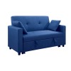 IMOLA Καναπές - Κρεβάτι Σαλονιού - Καθιστικού, 2Θέσιος Ύφασμα Μπλε-Ε9921,24-Ύφασμα-1τμχ- 154x100x93 (Κρεβ.130x190x44)cm