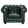 CHESTERFIELD 689 Πολυθρόνα Σαλονιού - Καθιστικού,  Δέρμα, Απόχρωση Antique Green-Ε9574,13-Leather - Rubica Leather-1τμχ- 103x92x72cm