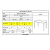 LAVIDA Τραπέζι BAR Μέταλλο Βαφή Φυσικό, Άσπρο MDF-ΕΜ154,1-Μέταλλο/MDF - Καπλαμάς - Κόντρα Πλακέ - Νοβοπάν-1τμχ- 120x60x106cm