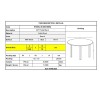 ART Τραπέζι Οξιά Φυσικό, MDF  Μαύρο-Ε7089,2-Ξύλο-1τμχ- Φ60 H.70cm
