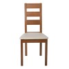 MILLER Καρέκλα Οξιά Aroma Beech, PVC Εκρού-Ε782,1-Ξύλο/PVC - PU-2τμχ- 45x52x97cm
