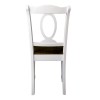 NAPOLEON Καρέκλα Tραπεζαρίας Ξύλο Άσπρο, Καρυδί-Ε7072,5-Ξύλο-2τμχ- 44x55x96cm