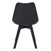 MARTIN-II Καρέκλα PP Μαύρη, Μονταρισμένη Ταπετσαρία-ΕΜ137,2-PP - PC - ABS-4τμχ- 49x56x83cm