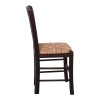 CASA Καρέκλα Οξιά Βαφή Εμποτισμού Καρυδί, Κάθισμα Ψάθα-Ρ966,Ε2-Ξύλο/Ψάθα-1τμχ- 42x45x88cm