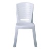 VIDA Καρέκλα Κήπου - Βεράντας Στοιβαζόμενη, PP Άσπρο-Ε309,2-PP - PC - ABS-1τμχ- 49x53x86cm